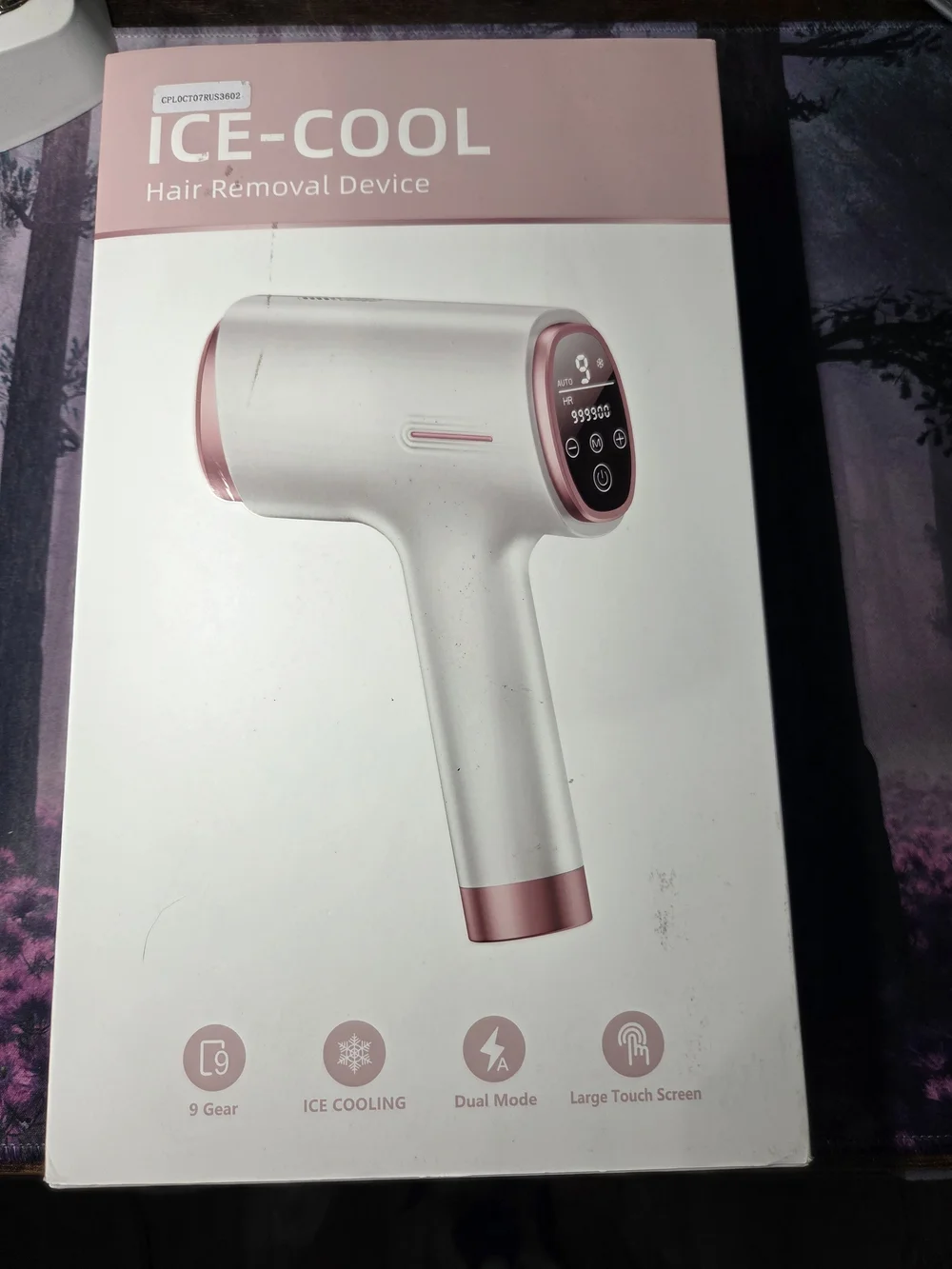 White and Rose Gold IPL Hair Removal Device -